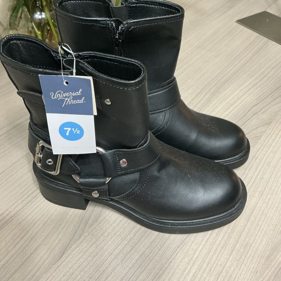 H&M Black Combat & Moto Boots - Picture 2 of 6